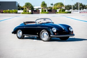 Black 1957 Porsche 356 A 1600 Super Speedster