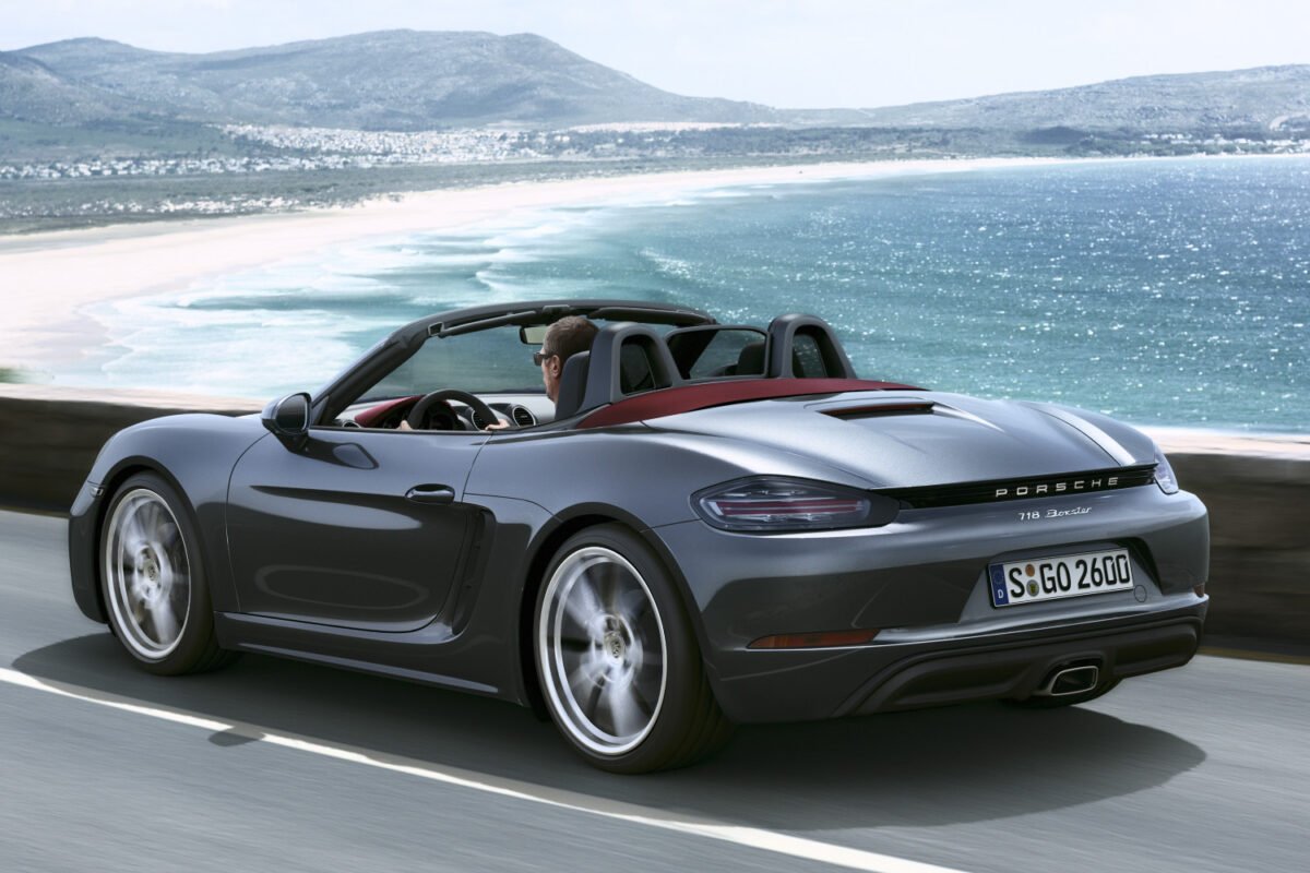 2017 Porsche Boxster on the road_rear