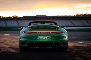 Python Green 2021 Porsche 911 Turbo Cabriolet