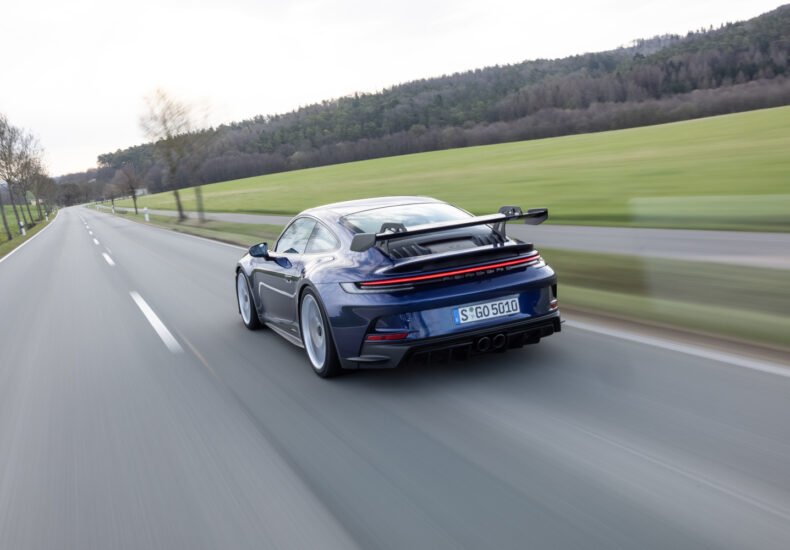 2022 Porsche 911 GT3 MT on the road