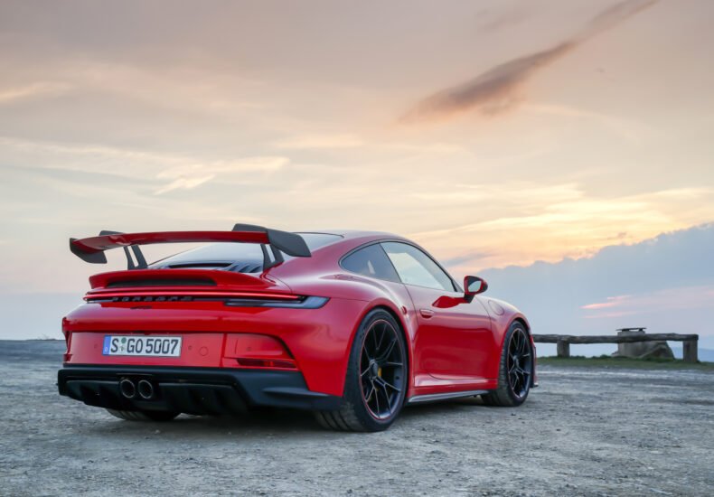 2022 Porsche 911 GT3 Guards Red rear