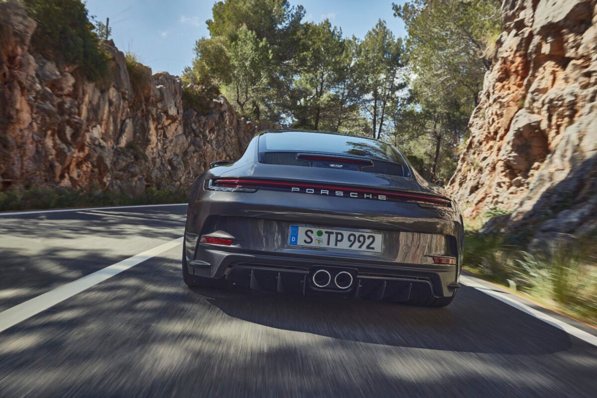 2022 Porsche 911 GT3 Touring Package on the road rear